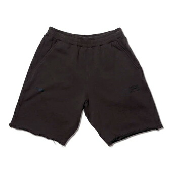 バスケットショーツ バスパン ウェア アクター AKTR CUT-UP SWEAT SHORTS CHARCOAL 【MEN'S】