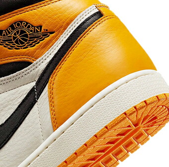 最大93 オフ バスケットシューズ バッシュ スニーカー ジョーダン Jordan Air 1 High Retro Og Yellow Toe Taxi Black Sail ストリート Fucoa Cl