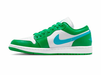 バスケットシューズ バッシュ スニーカー ジョーダン Jordan Wmns Air Jordan 1 Low W Green/Aquatone/White ストリート 【WOMEN'S】｜バスケ＠TOKYO UltimateCollection