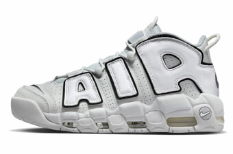 バスケットシューズ バッシュ スニーカー ナイキ Nike Air More Uptempo 96 Grey/Silver/Black ストリート