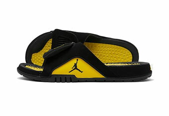 バスケットシューズ バッシュ スニーカー サンダル ジョーダン Jordan Jordan Hydro Retro 4 Slides Black/Tour Yellow ストリート 19,985円