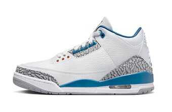 バスケットシューズ バッシュ スニーカー ジョーダン Jordan Air Jordan 3 Retro Wizards White/Blue ストリート｜バスケ＠TOKYO UltimateCollection
