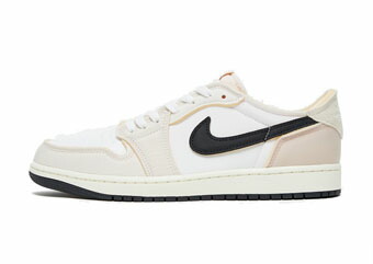 バスケットシューズ バッシュ スニーカー ジョーダン Jordan Air Jordan 1 Low Retro OG　EX Coconut Milk/White//Black ストリート