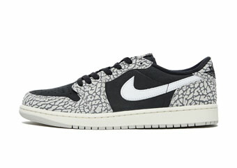 バスケットシューズ バッシュ スニーカー ジョーダン Jordan Air Jordan 1 Low Retro OG Black Cement Black/Grey/White/Sail ストリート