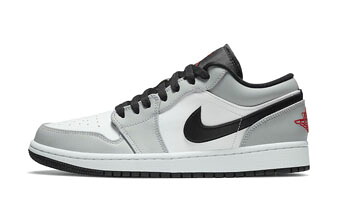 提げ篭シューズ バッシュ スニーカー   ジョーダン Jordan Air Jordan 1 Low  Grey/Red/White   表どおり