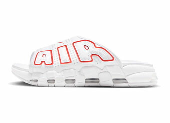 NIKE ナイキ エアモアアップテンポスライド レッド x ブラック 24cm 2024年 2/5 発売】ナイキ エア モア アップテンポ スライド