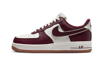 バスケットシューズ バッシュ スニーカー ナイキ Nike AIR FORCE 1 '07 LV8 Sail/Maroon ストリート