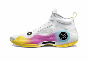 バスケットシューズ バッシュ スニーカー Frolida Way Of Wade Way of Wade 10 White/Pink/Blue/Yellow ストリート