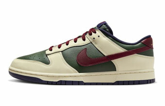 提げ篭シューズ バッシュ スニーカー  From Nike To you. Oregon USA  ナイキ Nike Dunk Low Retro PRM Green/Red/Obsidian/Royal/Coconut Milk   表どおり