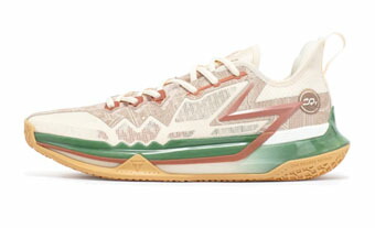 提げ篭シューズ バッシュ スニーカー  ニコラ・ヨキッチ   361 Degrees Big3 Future Zechi China Beige/Green/White   表どおり