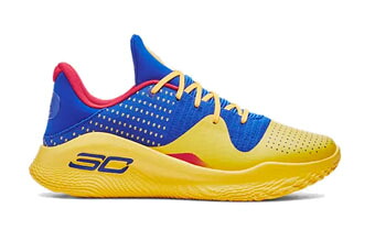 提げ篭シューズ バッシュ 駈けっくら  フロトロ  アンダーアーマー UnderArmour Curry 4 Low FloTro Blue/Yellow   駈けっくら 形づくる
