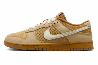 提げ篭シューズ バッシュ スニーカー  ワーヘル  ナイキ Nike Dunk Low Retro Waffle Wheat/Coconut Milk/Orange   表どおり