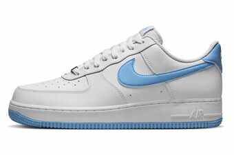 バスケットシューズ バッシュ スニーカー ナイキ Nike AIR FORCE 1 '07 LV8 White/University Blue ストリート