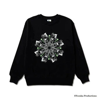バスケットスウェット ウェア 秋冬物 アクター AKTR ATOMxAKTR CREW SWEAT BLACK ストリート 【MEN'S】