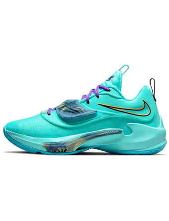 提げ篭シューズ バッシュ  フリーク ヤニス  ナイキ Nike Zoom Freak 3 D.Turquoise/Melon Tint/Thunder Blu/Blk