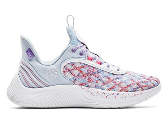 提げ篭シューズ バッシュ   アンダーアーマー UnderArmour Curry 9 Flow For The W Oxford Blue/Vivid Lilac