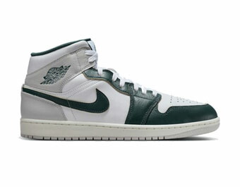 バスケットシューズ バッシュ スニーカー オキシダイズド ジョーダン Jordan Air Jordan 1 Mid Oxidized Green White/Green ストリート