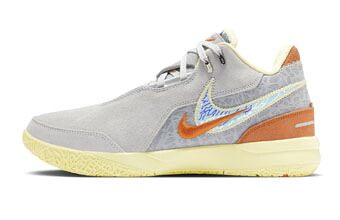 バスケットシューズ バッシュ ナイキ Nike Zoom LeBron NXXT GEN AMPD Wolf Grey/Orange/Yellow