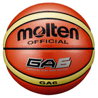 バスケットボール 6号球 リーグ モルテン Molten GA6　6号 Black/Orange