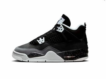 提げ篭シューズ バッシュ スニーカー  フィア  ジョーダン Jordan Air Jordan 4 Retro GS Fear GS Black/White/Gray   表どおり 【GS】キッズ シューズ-キッズ・ジュニア用シューズ