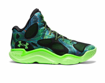 提げ篭シューズ バッシュ  フロトロ  アンダーアーマー UnderArmour Curry Spawn Flotro Extraterrestrial Green/Black