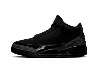 提げ篭シューズ バッシュ スニーカー   ジョーダン Jordan Air Jordan 3 Retro Black Cat Black   表どおり
