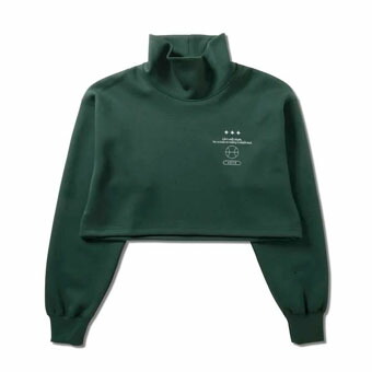 バスケットスウェット お坊っちゃん  レディーズ 御召しもの  秋冬物 出演者 AKTR FEEL FREE CROP TOP SWEAT GREEN ウーメンズモデル お上さん用   表どおり 【WOMEN\u0027S】御召しもの