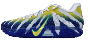 提げ篭シューズ バッシュ スニーカー  ジャ・モラント   ナイキ Nike JA 3 MSU White/Yellow/Blue   表どおり