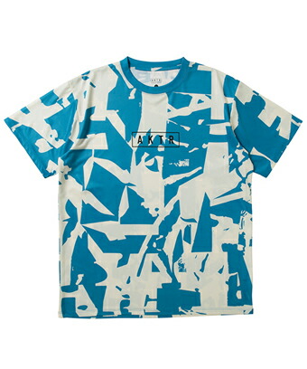 バスケットTシャツ ウェア アクター AKTR CUT-UP CAMO AKTR LOGO SPORTS TEE BLUE 【MEN'S】