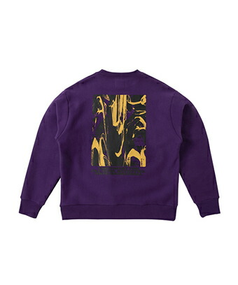 バスケットスウェット ウェア 秋冬物 アクター AKTR WILD-CARD SWEAT CREW NECK PURPLE 【MEN'S】