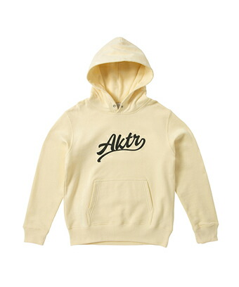 提げ篭パーカー お坊っちゃん キッズ 御召しもの  秋冬物 出演者 AKTR KIDS SCRIPT LOGO SWEAT PULLOVER HOODIE ECRU   【BOY\u0027S】 キッズ 御召しもの
