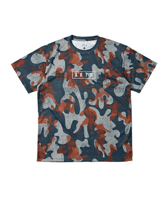 バスケットTシャツ ウェア アクター AKTR PLAY CAMO AKTR LOGO SPORTS TEE NAVY 【MEN'S】 5,372円