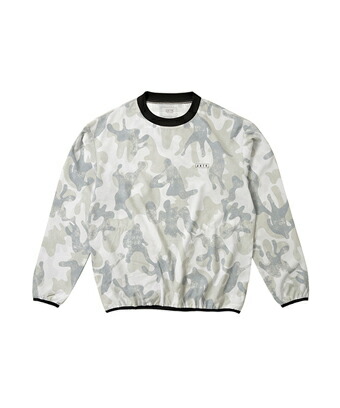 バスケットジャージ 御召しもの   出演者 AKTR PLAY CAMO PULLOVER SHOOTING SHIRTS WHITE   【MEN\u0027S】