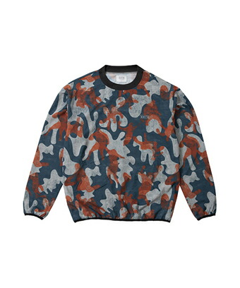 バスケットジャージ 御召しもの   出演者 AKTR PLAY CAMO PULLOVER SHOOTING SHIRTS NAVY   【MEN\u0027S】