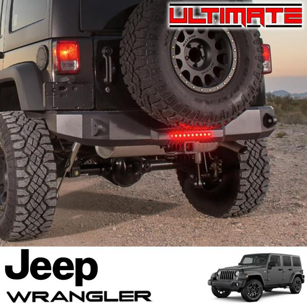 【楽天市場】ULTIMATE製 ブラックリアバンパー GEN2 LEDブレーキランプ付き 07-18 JEEP JKラングラー 2ドア/4ドア用 ジープ  : アルティメイト楽天市場店