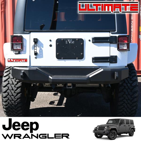 楽天市場】ULTIMATE製 JEEP JKラングラー 2ドア/4ドア用 ブラックリアバンパー : アルティメイト楽天市場店