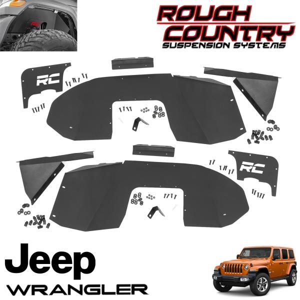 【楽天市場】ROUGH COUNTRY フロント インナーフェンダー18-23y JEEP JLラングラー 2ドア／4ドア用 P#10497A ...