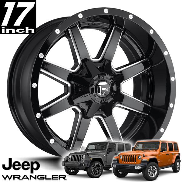 FUEL OFFROAD MARVERIC(マーベリック)D610 グロスブラックミルド 17インチアルミホイール JK/JLラングラー/JTグラディエーター オーバーフェンダー用|アルティメイト店