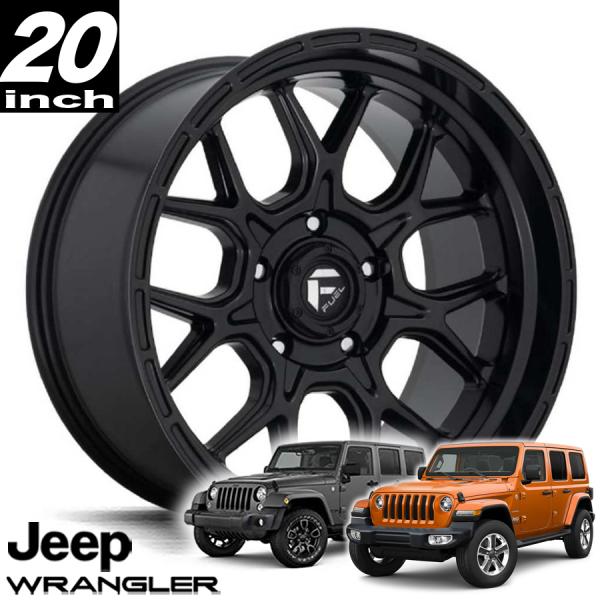 FUEL OFFROAD フューエルオフロード TECH（テック）D670 マットブラック 20インチアルミホイール JKラングラー/JLラングラー/JTグラディエーター オーバーフェンダー用 D67020007547