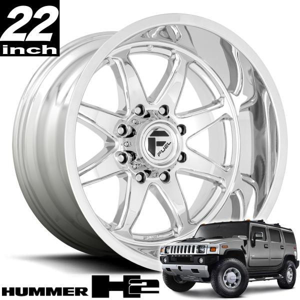 FUEL OFFROAD フューエルオフロード HAMMER (ハマー) D748 クローム 22インチアルミホイール ハマーH2 オーバーフェンダーサイズ D74822008247