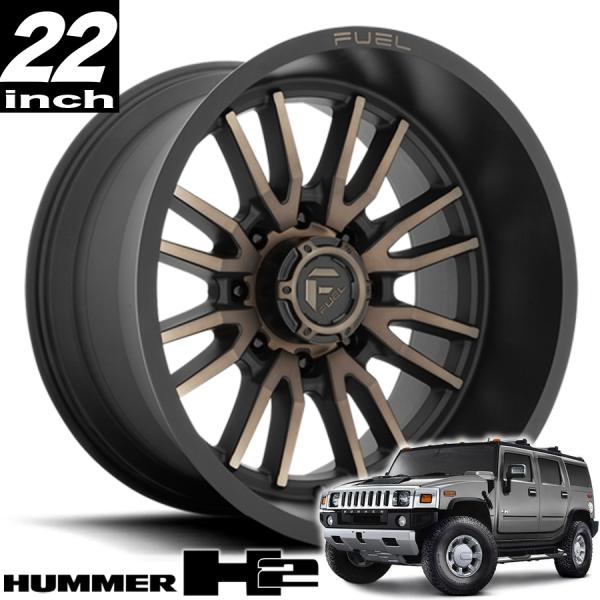 FUEL OFFROAD フューエルオフロード CLASH (クラッシュ) D762 マットブラック/ダークティント 22インチアルミホイール ハマーH2 オーバーフェンダーサイズ D76222208247|アルティメイト店