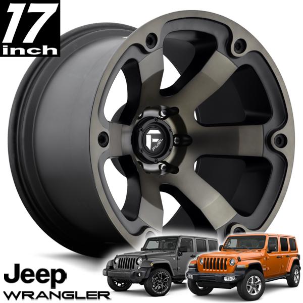 FUEL OFFROAD フューエルオフロード BEAST（ビースト）D564 ブラックマシンドダークティント 17インチアルミホイール JK/JLラングラー/JTグラディエーター オーバーフェンダー用 D56417907345｜アルティメイト店