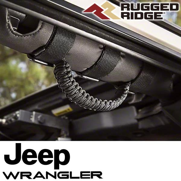 楽天市場】RUGGED RIDGE グラブハンドル パラコード ブラック 2