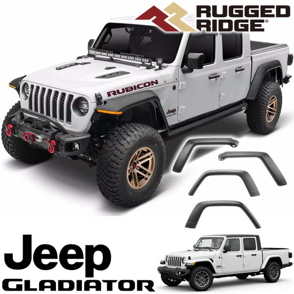 【新品】Jeep Gladiator JTハイフェンダー用 4本セット 楽天市場】RUGGED RIDGE (ラギッドリッジ ) マックステレーン