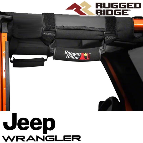 RUGGED RIDGE グラブハンドル ブラック 2個セット ジープ JKラングラー JLラングラー TJラングラー YJラングラー 13305.30