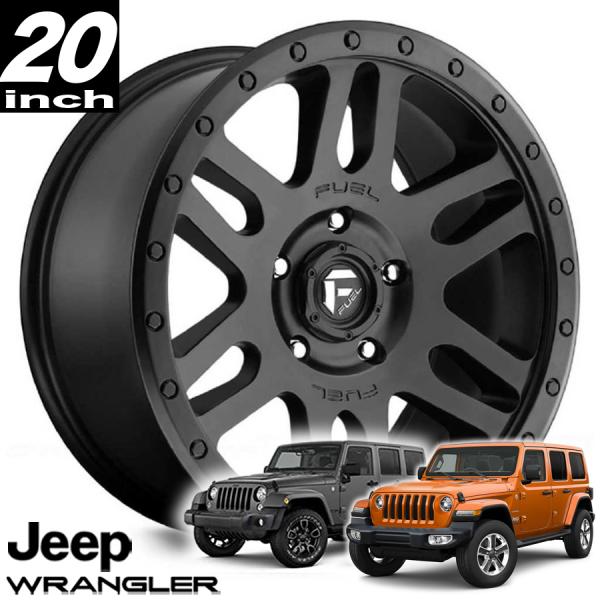 FUEL OFFROAD フューエルオフロード RECOIL（リコイル）D584 マットブラック 20インチアルミホイール JKラングラー/JLラングラー/JTグラディエーター オーバーフェンダー用 D58420907350｜アルティメイト店