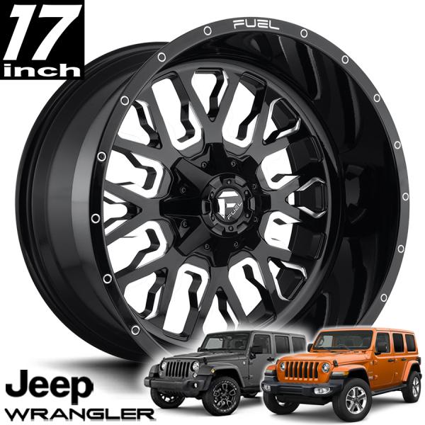 【楽天市場】FUEL OFFROAD STROKE（ストローク）D611 グロスブラックミルド 17インチアルミホイール JKラングラー/JL ...