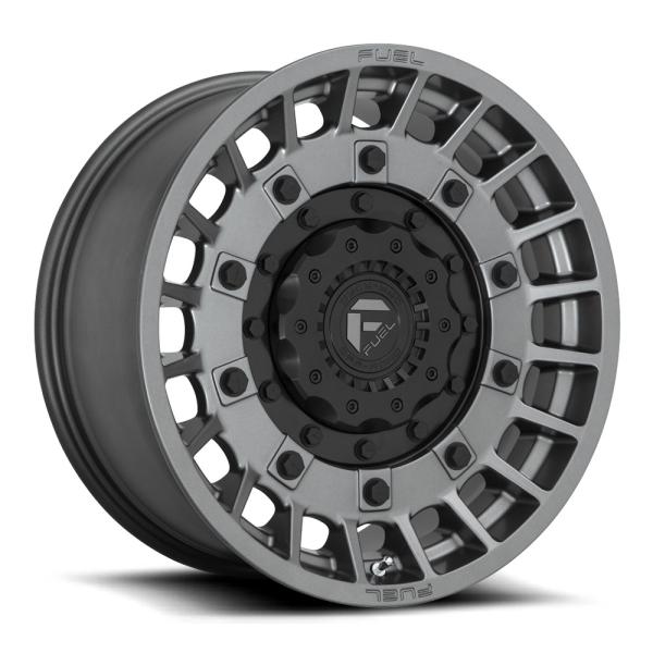 FUEL OFFROAD フューエルオフロード MILITIA(ミリティア)D726 マットアンスラサイトブラック 17インチアルミホイール JK/JLラングラー/JTグラディエーター オーバーフェンダー用 D72617902645|アルティメイト店