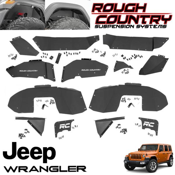 ROUGH COUNTRY フロント＆リア インナーフェンダー18-23y JEEP JLラングラー 2ドア／4ドア用 56,940円