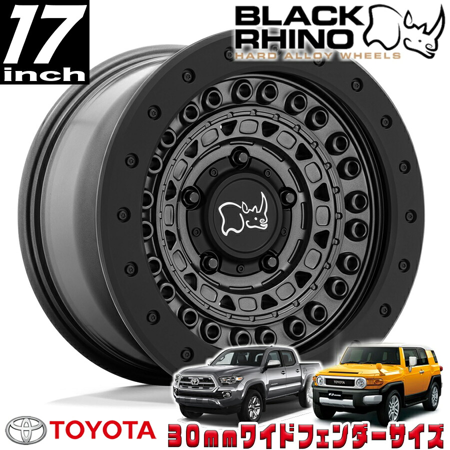 BLACK RHINO BARRICADE ガンブラックロックガード 17インチアルミホイール 17X8.5 6H 139.7 -18 トヨタ FJ FJクルーザー/タコマ オーバーフェンダー用 1785BCD-86140G12｜アルティメイト店 54,900円